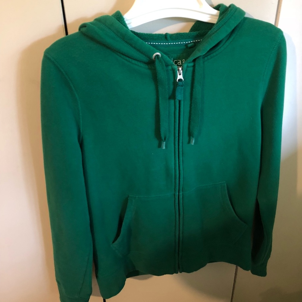 Green Yessica sweater zip up